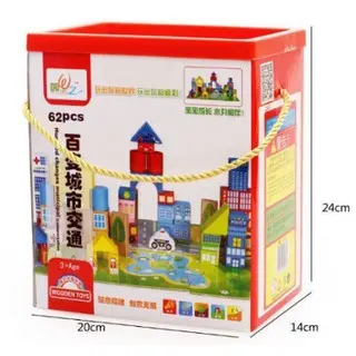 Blok Bangunan Dus 62 Pcs